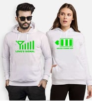 Tshirthane Signal Power Aşkın Gücü Sevgili Kombinleri Kapüşonlu Kombini (Tek Ürün Fiyatıdır.)