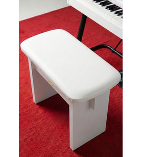 Midex TBX-122WH Kaliteli Piyano Taburesi Beyaz