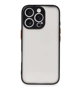 iPhone 16 Pro Kılıf Montreal Silikon Kapak - Siyah