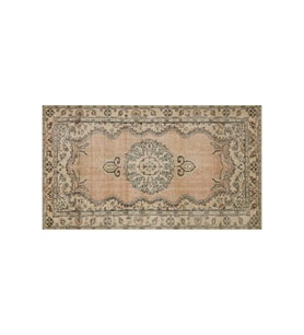 Benzersiz El Yapımı Vintage Halı 159x277 cm 9448