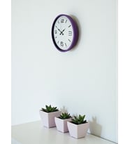 36 Cm Mor Dekoratif Duvar Saati (Standart)