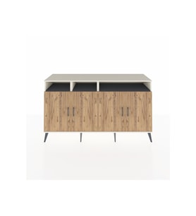 Kronos Konsol 6 Raflı 4 Kapaklı 176x59x99 Aytaşı-Çam/Antrasit