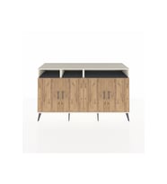 Kronos Konsol 6 Raflı 4 Kapaklı 176x59x99 Aytaşı-Çam/Antrasit