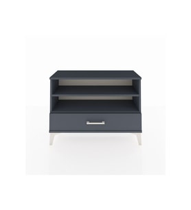 Arges Şifonyer 2 Raflı Tek Çekmeceli 88x30x64 Antrasit-Antrasit