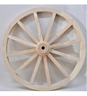 Otantik Çarşı Ahşap At Arabası Tekeri 80 cm. Duvar Dekoru