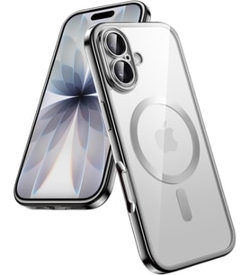 Apple iPhone 17 PRO MAX Kılıf Kamera Lens Korumalı Renkli Magsafe Şeffaf Silikon Gümüş