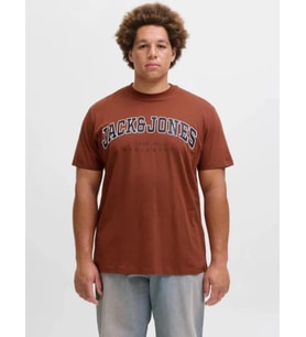 JACK JONES Yazı Baskılı Erkek Büyük Beden Tişört 12258871