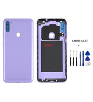 Samsung Galaxy M11 - SM-M115 FULL Kasa Arka Kapak Takım MOR - TAMİR SETİ