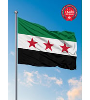 Yeni Suriye Ülke Bayrağı 200 x 300 cm - Raşel Kumaş 1. Kalite