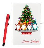 Kişiye Özel Yılbaşı Hediyesi Kişiye Özel Defter ve Roller Kalem Seti