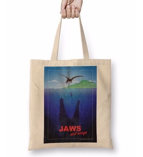 Jurassik Park Jaws Bez Çanta Uzun Saplı