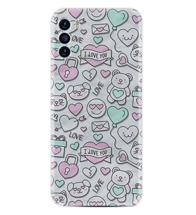 Reeder S19 Max Pro S Kılıf Resimli Desenli Silikon Platinium Series I Love You 1882