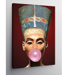 Kanvas Tablo Nefertiti Ve Sakız Pop Art