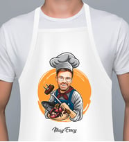 Kişiye Özel En İyi Chef- Aşçı Karikatür Mutfak Önlüğü