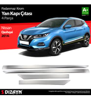 Nissan Qashqai Krom Yan Kapı Çıtası 4 Prç 2014-2021