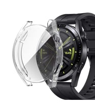 Microsonic Huawei Watch GT3 46mm Kılıf 360 Full Round Soft Silicone Şeffaf
