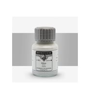Rohrer&Klingner Kaligrafi mürekkebi Zeichentusche 29-airbrush-fırça-divit-sulu boya 50ml-801-silver (Çok Renkli)