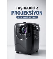 Taşınabilir Projeksiyon 64 GB Dahili Depolama