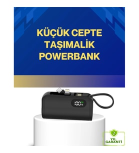 Mey İthalat® LED Göstergeli 2000mAh Cep Tipi Hızlı Şarj Powerbank