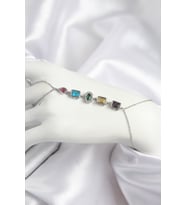 Pirinç Renkli Zirkon Taşlı Model Gümüş Renk Şahmeran 5886 - SSSSSS2479-1333