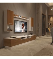 Decoraktiv Trendstyle 5220DA Slm Tv Ünitesi Tv Sehpası - Beyaz Ceviz (Beyaz - Ceviz)