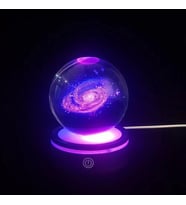Dönen Gezegen Cam Küre RGB