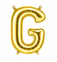 G Harfi Folyo Balon Altın Rengi (36 cm)