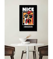 TAVUK ART KANVAS TABLO RESTORAN EV DUVAR SALON OFİS HEDİYELİK DEKARASYON SÜSÜ ÖLÇÜ SEÇİNİZ :)