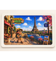 Gezgin Huzi - Paris - 24 Parça Ahşap Puzzle