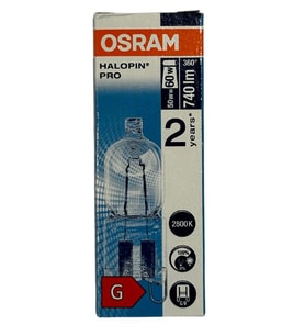 Osram Halopin Pro 50W (60W) 2800K (Sarı Işık) G9 Duylu Halojen Ampul