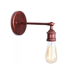 Mylight Retro Bakır Eskitme Mafsalı Aplik Siyah