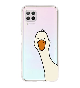 Huawei P40 Lite Uyumlu Sevimli Ördek Desenli Şeffaf Telefon Kılıfı
