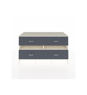 Kronos Konsol 2 Raflı 4 Çekmeceli  176x59x99 Aytaşı-Aytaşı/Antrasit