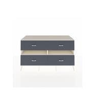 Kronos Konsol 2 Raflı 4 Çekmeceli  176x59x99 Aytaşı-Aytaşı/Antrasit
