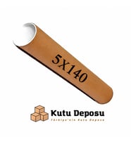 5x140 cm Kapaklı Silindir Postüp Rulo Gönderi Kutusu