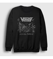 Presmono Unisex Siyah Synchro Anarchy Müzik Voivod Sweatshirt 514161tt