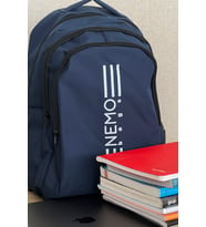 NEMO BAGS Unisex  Sırt Çantası Spor Büyük Boy Okul Çantası, 16,9 inç, 45x30x15cm 24lt (Lacivert)