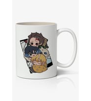 İblis Keser Karakterler Anime Baskılı Beyaz Kupa Bardak