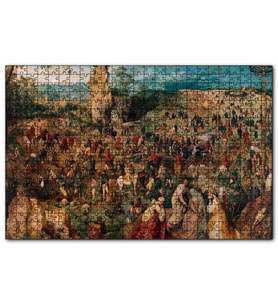 Cakapuzzle Dini Tablo Pieter Bruegel 120 Parça Puzzle Yapboz MDF (Ahşap)
