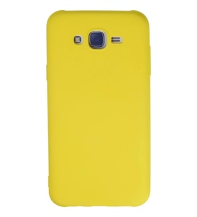 Durukar® Samsung Galaxy J7 Kılıf Nano içi Kadife Silikon - Sarı