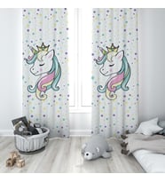 Çocuk Odası Dijital Baskılı 135x260cm Tek Kanat Fon Perde Model 00103