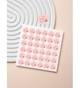 Desenli Thank You Teşekkür Stickers Paketleme Kargo Çıkartma PYTKSTK116
