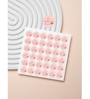 Desenli Thank You Teşekkür Stickers Paketleme Kargo Çıkartma PYTKSTK116