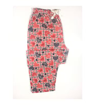 Pamuklu Cepsiz Kışlık Kadın Pijama Altı pmk5 (Kırmızı)