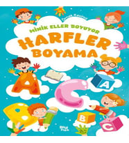 Minik Eller Boyuyor – Harfler Boyama Kitabı (Örnek li)