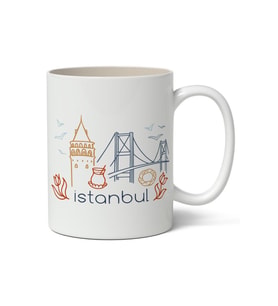 İstanbul Baskılı Kupa Bardak Baskılı Kahve Kupa Bardak-8