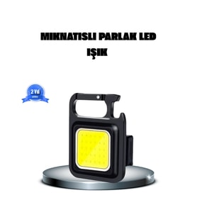 Mey İthalat® LED Mini Anahtarlık Fener – 1000 Lümen Güçlü Işık ve USB Type-C Şarjlı