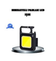 Mey İthalat® LED Mini Anahtarlık Fener – 1000 Lümen Güçlü Işık ve USB Type-C Şarjlı