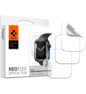 Apple Watch 45/44mm Seri 9/8/SE2/7/6/SE/5/4 ile Uyumlu Ekran Koruyucu Film Neo Flex (3 Adet) - AFL04049