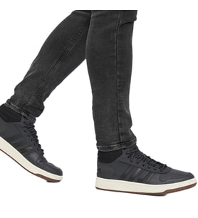 Adidas Hoops 2.0 Mid Erkek Spor Ayakkabı Siyah